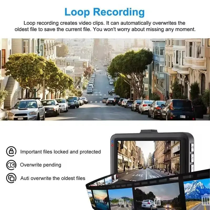 1080P Universal High-Definition Dash Cam Night Vision G-sensor