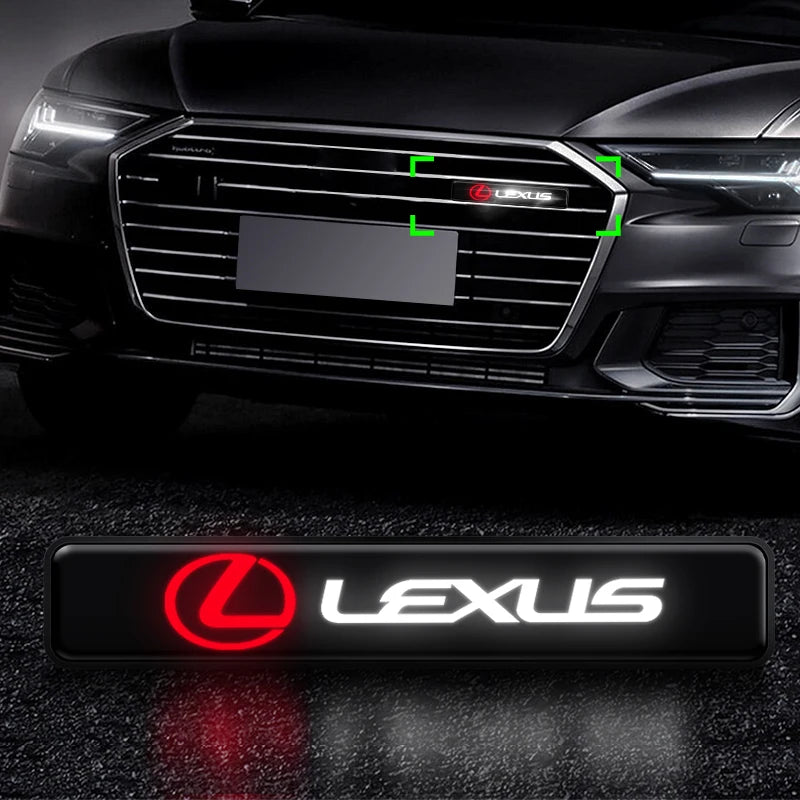 1Pcs Lexus LED Front Grille Badge