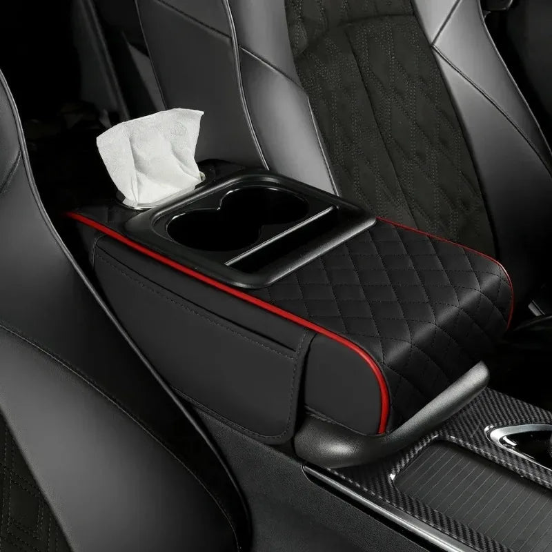 Rear Center Armrest And Cup Holders, Memory Foam + Mobile Phone Holders,