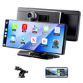 Carplay 8.1" Portable Touch Screen Car Stereo with Android + Dash Cam